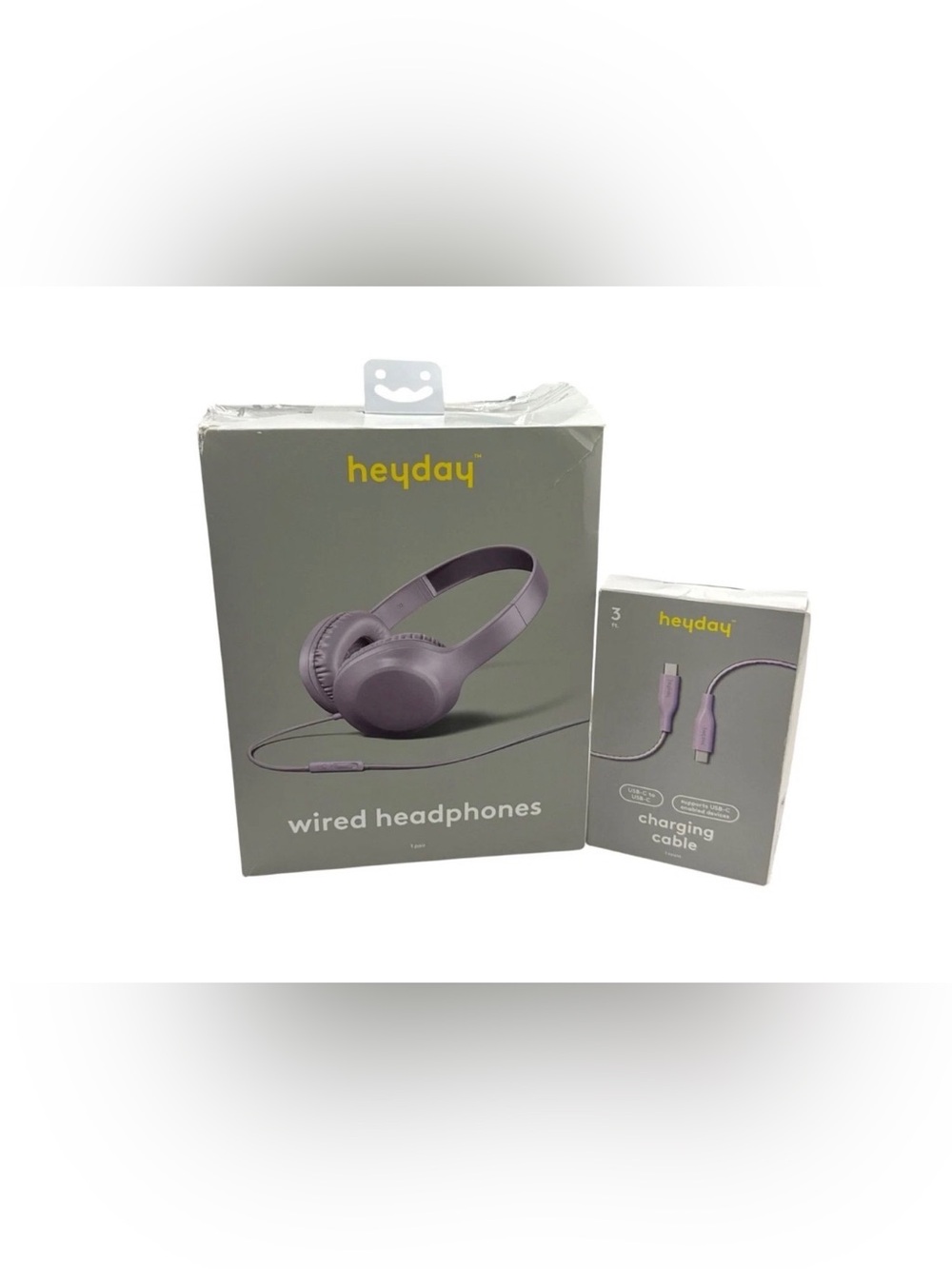 heyday Wired Headphones in Purple